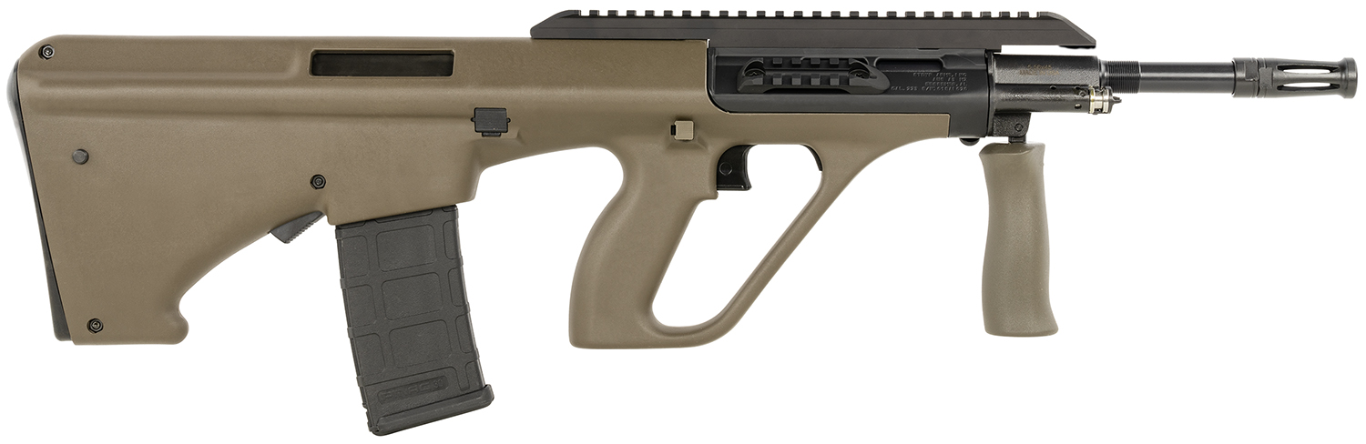 Steyr Arms AUGM2GRNEXT AUG A3 M2 5.56x45mm 6" OD Green Synthetic Bullpup Stock Waffle Mag