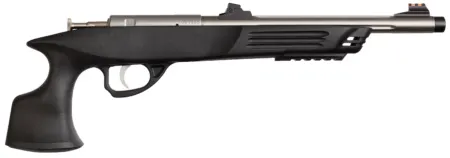Crickett KSA796 Hunter Adult 22 WMR 1rd 9" Threaded Single Shot Stainless Barrel, Black Synthetic Grips