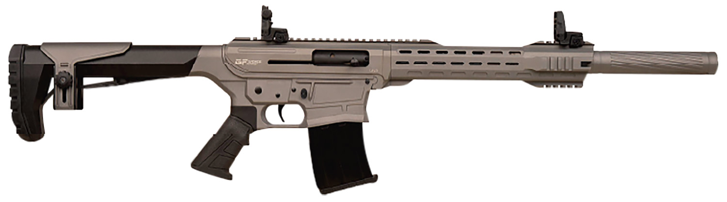 Gforce Arms GF251220TG GF25 12 Gauge Semi-Auto 3" 5+1 20" Tungsten Cerakote Threaded Barrel, Tungsten Cerakote Receiver, Black Synthetic Stock
