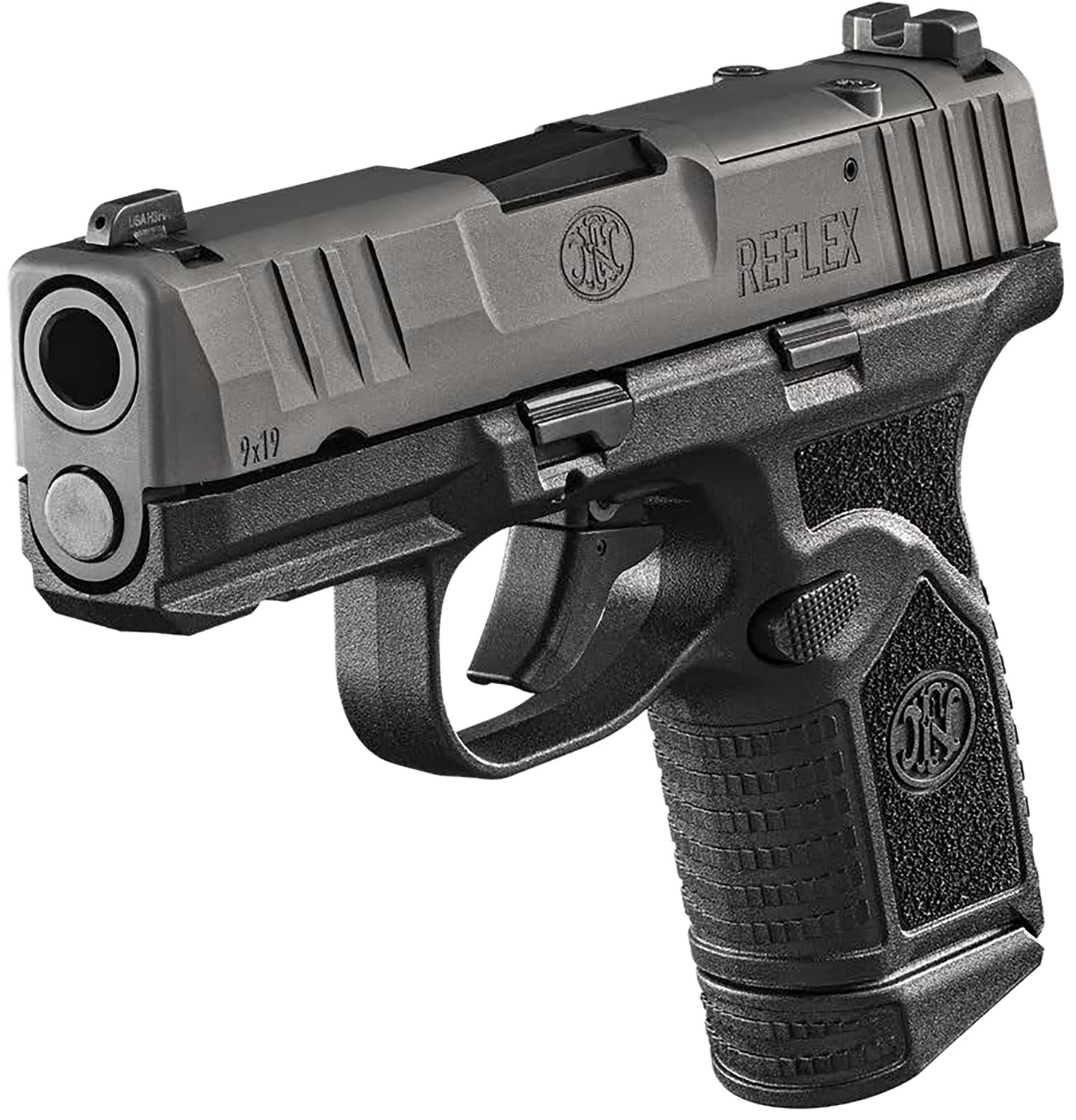 FN 66101418 Reflex MRD 9mm Luger 15+1 11+1 3.30" Micro-Compact Frame Black PVD Optic Ready/Serrated Steel Slide w/Picatinny Rail Stippled Grip Ambidextrous