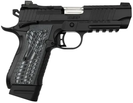 Kimber Mfg.,inc 3100014 KDS9C Rail 9mm 15+1 18+1 4.09" KimPro Black Front and Rear Serrations Stainless Steel G-10 Grip