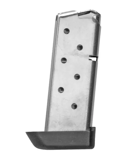 Kimber Mfg.,inc 1200164A Micro w/ Base Pad 7rd 380 ACP Silver Stainless Steel