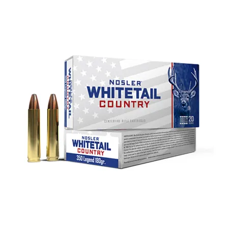 Nosler 40130 Whitetail Country  350Legend 180gr 20 Per Box/10 Case