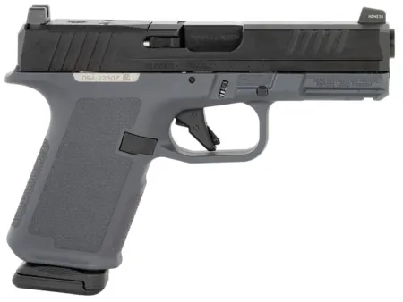 Ruger 19400 RXM  9mm 15+1 4" Black FNC Nitride Steel Barrel, Black FNC Nitride Optic Ready/Serrated Alloy Steel Slide, Stealth Gray Polymer Frame w/Accessory Rail, Stealth Gray Magpul Enhanced Grip