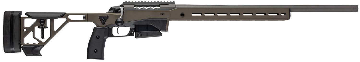 Tikka JRTXATM31624 T3x Ace Target 308 Win 10+1 24" Threaded Barrel, Bronze Cerakote Picatinny Rail Receiver, M-LOK Handguard, Adjustable Black Stock, Black Polymer Grip