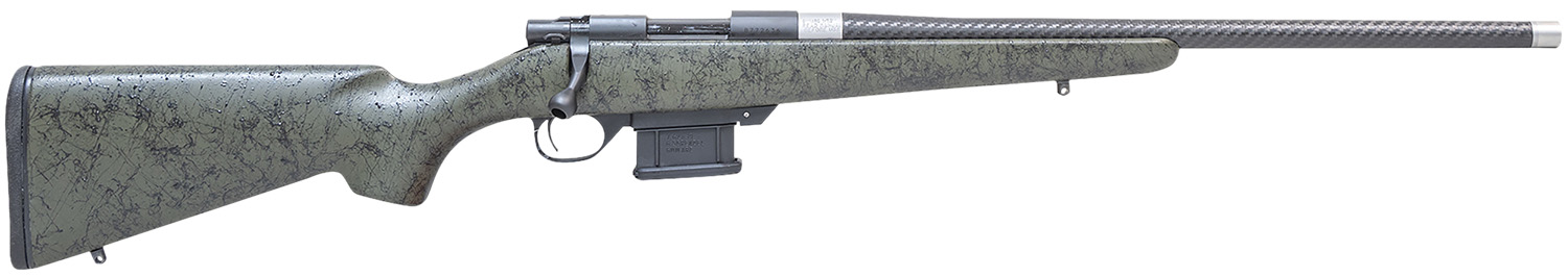 Howa HCE6ARCGRN 1500 Carbon Elevate 6mm ARC 20" Carbon Fiber Wrapped Threaded Barrel, Black Drilled & Tapped Steel Receiver, Fixed Stocky's OD Green w/Black Webbing Synthetic Stock, Right Hand
