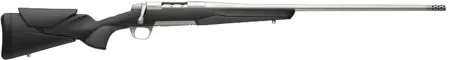 Browning 036008299 X-Bolt 2 Hunter Full Size 6.8 Western 3+1 24" Stainless Steel Threaded Barrel, Drilled & Tapped Stainless Steel Receiver, Adj Vari-Tech Black Composite Stock w/Adjustable Comb & LOP