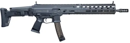 Grand Power 810091157947 Stribog SP9A1 9mm Luger 30+1 Black Picatinny Rail, Black Polymer Grip