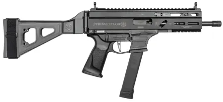Grand Power 810091152850 Stribog SP9A3G 9mm Luger 8" Black, SB Tactical Brace