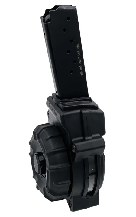 ProMag DRMA95   30rd Drum 9mm Fits Ruger LC9/EC9 Black Polymer