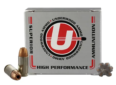 Underwood Ammo 114   9mm 124gr Jacketed Hollow Point 20 Per Box/10 Case