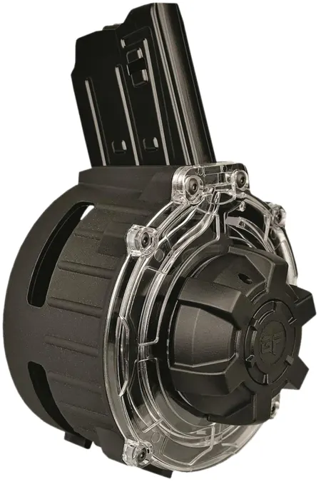 Gforce Arms GFDRUM2012 Drum Magazine  20rd Drum Fits Akdal MKA 1919 Black Steel/Polymer