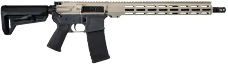 Shark Coast Tactical 300-055-1000-20 Badger  5.56 NATO 30+1 16" Black Nitride Threaded Barrel, Gray & Tan Cerakote Picatinny Rail Aluminum Receiver, Magpul SL-K Black Polymer Stock, Black Polymer Grip