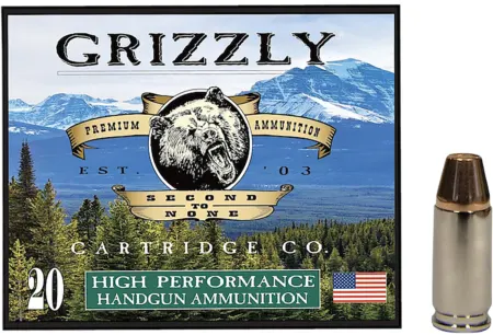 Grizzly Ammo GC9+P+CM8   9mm+P 147gr Full Metal Jacket Flat Point 20 Per Box/10 Case