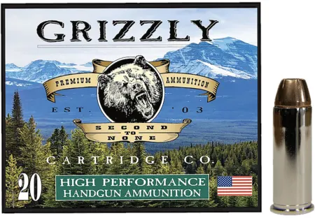 Grizzly Ammo GC44SP5   44Special 240gr Jacketed Hollow Point 20 Per Box/10 Case