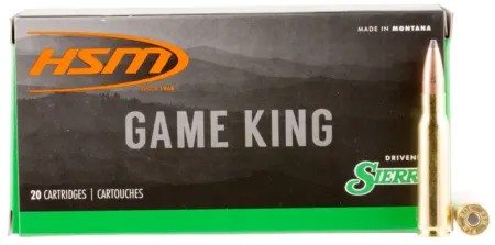HSM 30841N Game King  308 Win 150 gr Sierra GameKing Spitzer Boat Tail 20 Per Box/ 25 Case