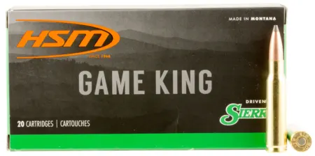 HSM 30842N Game King  308 Win 165 gr Sierra GameKing Spitzer Boat Tail 20 Per Box/ 25 Case