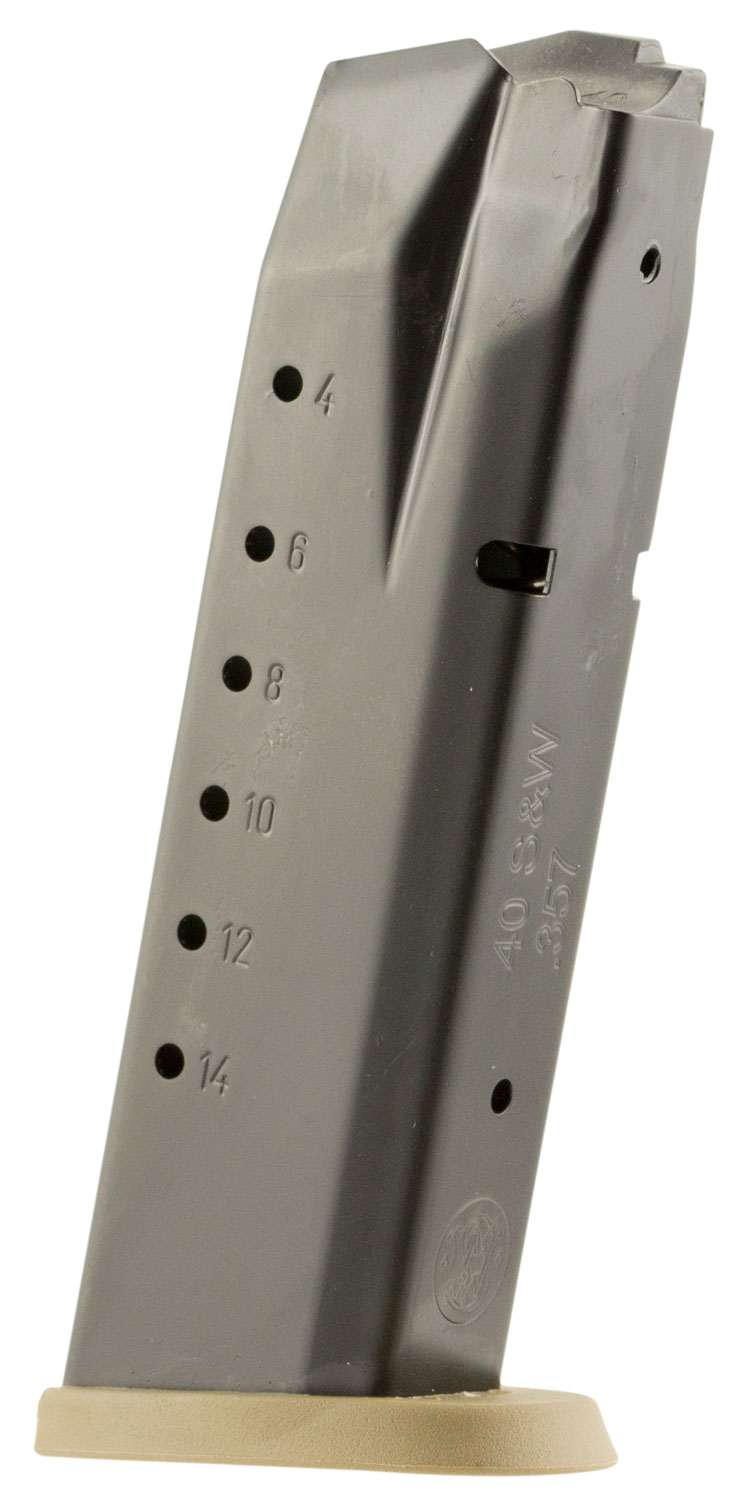 Smith & Wesson 3007346 M&P  15rd 40S&W Blued/Brown Floor Plate Steel
