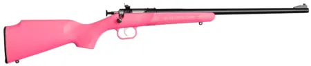 Crickett KSA2220 Youth  22 LR 1rd 16.12" Blued Single Shot Barrel, Blued Stainless Steel Receiver, Pink Fixed Synthetic Stock, Right Hand