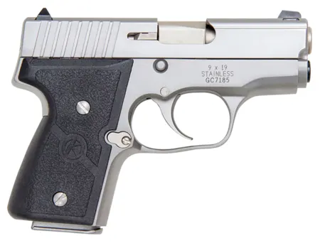 Kahr Arms M9093A MK *CA Compliant 9mm Luger Caliber with 3" Barrel, 6+1 or 7+1 Capacity, Overall Matte Stainless Steel Finish, Serrated Slide & Textured Wraparound Black Nylon Grip
