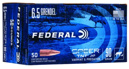 Federal AE65GDL90VP American Eagle Varmint & Predator 6.5Grendel 90gr Jacketed Hollow Point 50 Per Box/5 Case