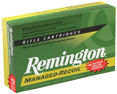Remington Ammunition 27644 Managed-Recoil  30-30Win 125gr Soft Point Core Lokt 20 Per Box/10 Case