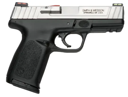 Smith & Wesson 11907 SD VE 9mm Luger Caliber with 4" Barrel, 10+1 Capacity, Matte Black Finish Picatinny Rail Frame, Serrated Stainless Steel Slide, Textured Polymer Grip & HiViz Sights