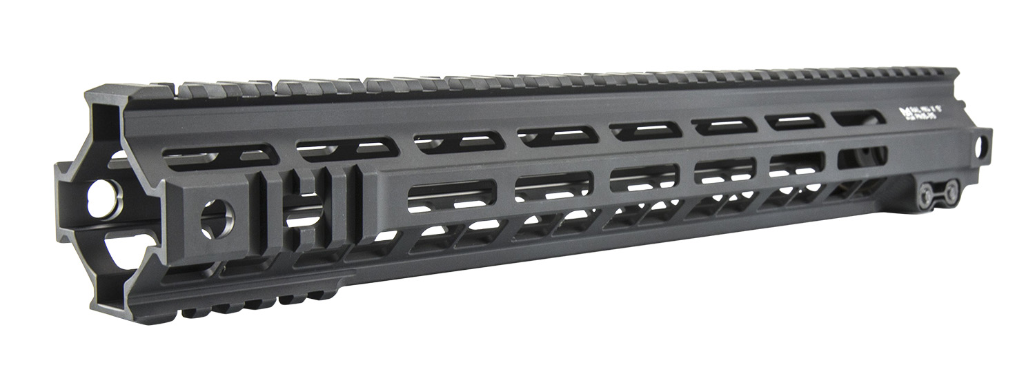 Geissele Automatics 05315B Mk4 Super Modular Rail 15" M-LOK Style Made of 6061-T6 Aluminum with Black Anodized Finish for AR-Platform