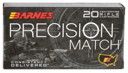 Barnes Bullets 30166 Precision Match  6.5Creedmoor 140gr Open Tip Match Boat Tail 20 Per Box/10 Case