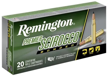 Remington Ammunition 29328 Premier Scirocco Bonded 30-06Springfield 180gr Swift Scirocco Bonded 20 Per Box/10 Case