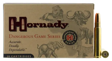 Hornady 82666 Dangerous Game  416Ruger 400gr Dangerous Game Solid 20 Per Box/6 Case