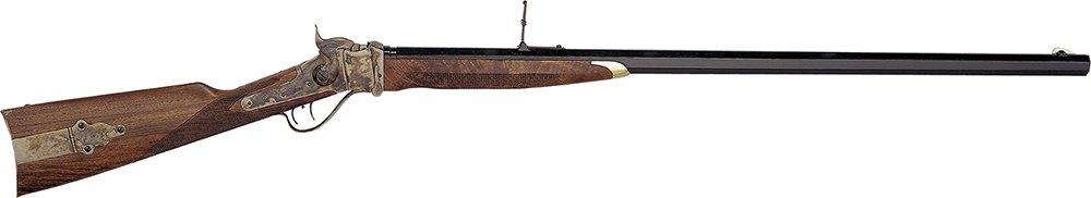 Taylors & Company 210148 1874 Sharps Down Under Sport 45-70 Gov Caliber with 1rd Capacity, 34" Blued Barrel, Color Case Hardened Metal Finish & American Walnut Stock Right Hand (Full Size)