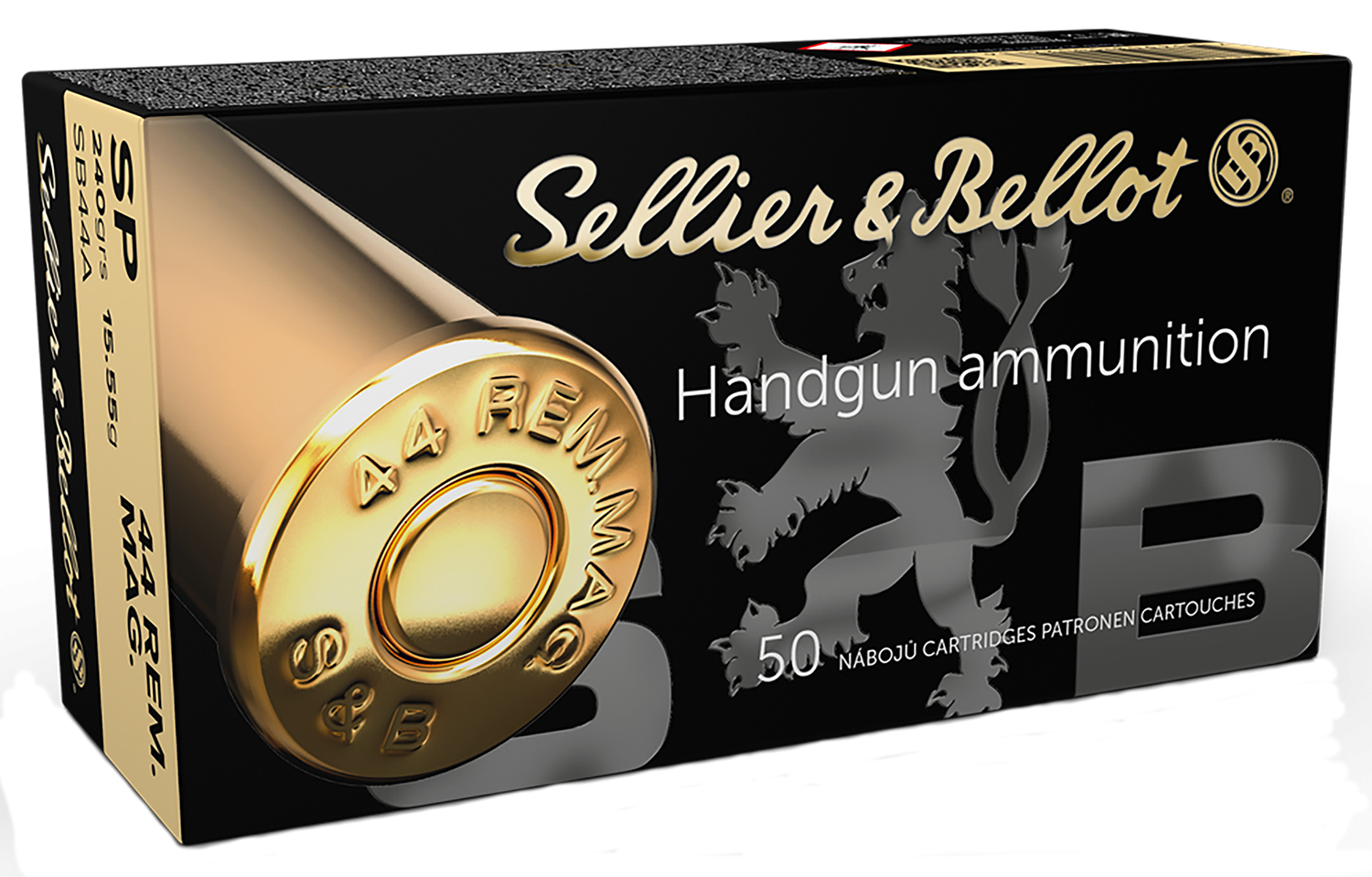 Sellier & Bellot SB44A Handgun  44RemMag 240gr Soft Point 50 Per Box/12 Case