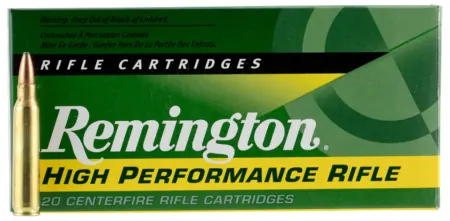 Remington Ammunition 28399 High Performance Rifle 223Rem 55gr Pointed Soft Point 20 Per Box/10 Case
