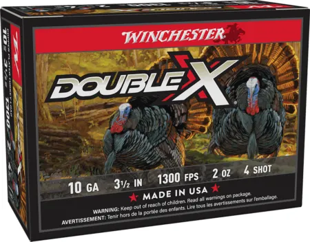 Winchester Ammo STH104 Double X High Velocity Turkey 10Gauge 3.50" 2oz 4Shot 10 Per Box/10 Case