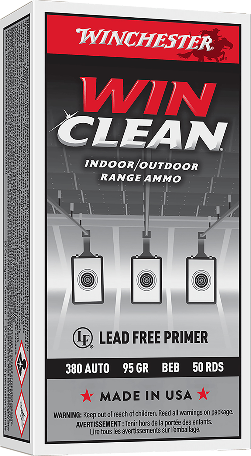 Winchester Ammo WC3801 Super X  380ACP 95gr Winclean Brass Enclosed Base 50 Per Box/10 Case