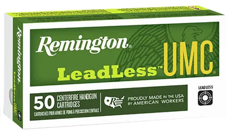 Remington Ammunition 23791 UMC Leadless 40S&W 180gr Flat Nose Enclosed Base 50 Per Box/10 Case