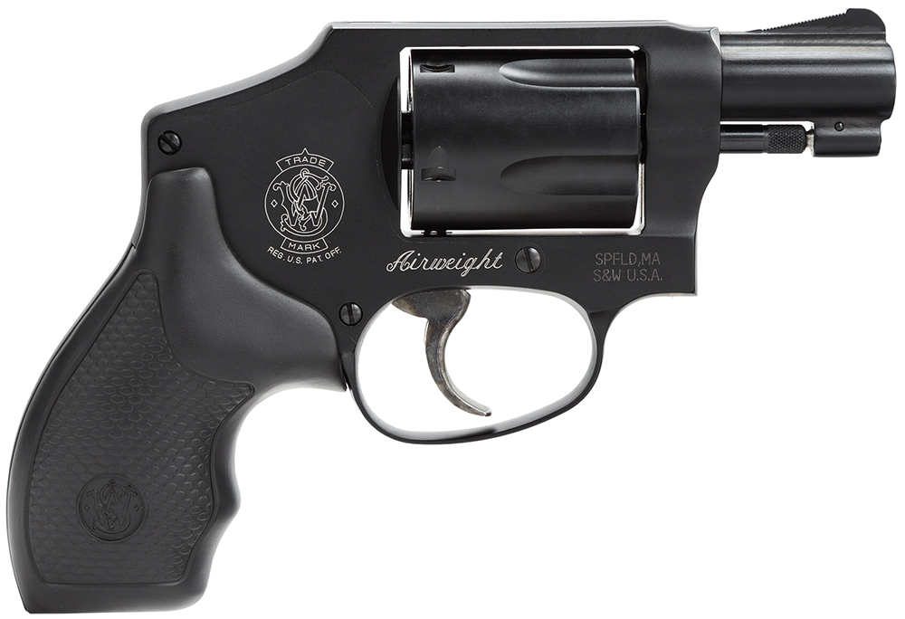 Smith & Wesson 150544 Model 442 *CA Compliant 38 S&W Spl +P 5 Shot 1.88" Stainless Steel Barrel, Carbon Steel Cylinder, Aluminum J-Frame, Black Metal Finish, Integral Front Sight, No Safety Lock