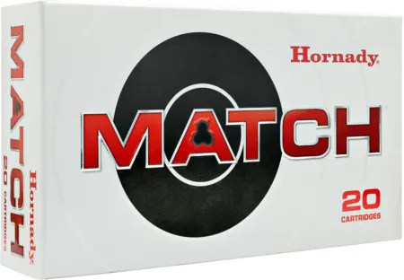 Hornady 82298 Match  8mm Mauser 196gr Boat Tail Hollow Point 20 Per Box/10 Cs