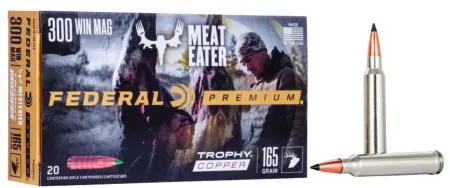Federal P300WTC2 Premium  300WinMag 165gr Trophy Copper 20 Per Box/10 Case