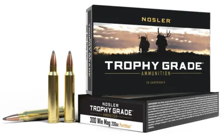Nosler 60069 Trophy Grade  300WinMag 200gr Nosler Spitzer Partition 20 Per Box/10 Case