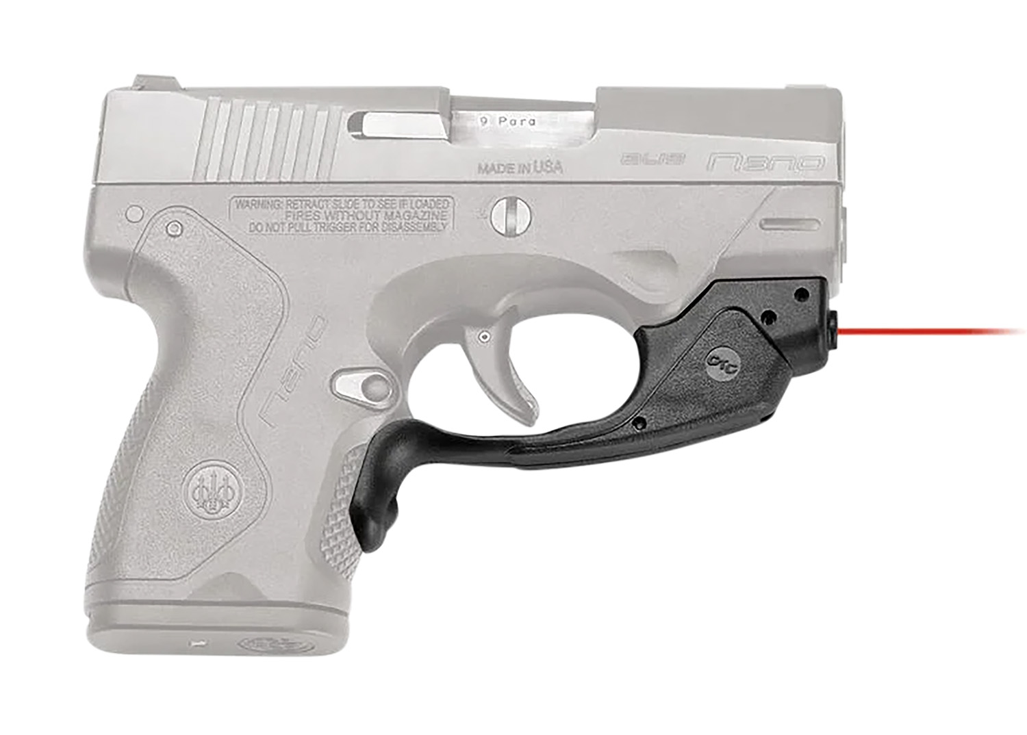 Crimson Trace 0137001 LG-483 Laserguard  Black Red Laser Beretta Nano