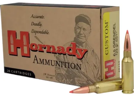 Hornady 8152 Custom  6.5Grendel 123gr Super Shock Tip 20 Per Box/10 Case