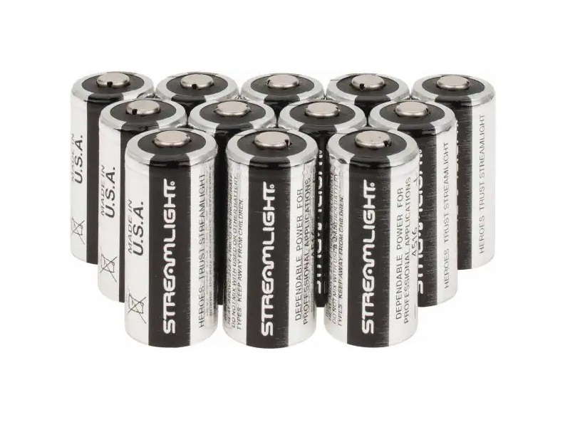 STREAMLIGHT CR123A LITHIUM BATTERIES 12PK