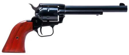 Heritage Mfg RR22B6 Rough Rider  22 LR 6 Shot, 6.50" Black Steel Barrel, Black Zinc Alloy Frame, Black Cylinder, Cocobolo Grip, Hammer/Thumb Safety, Exposed Hammer