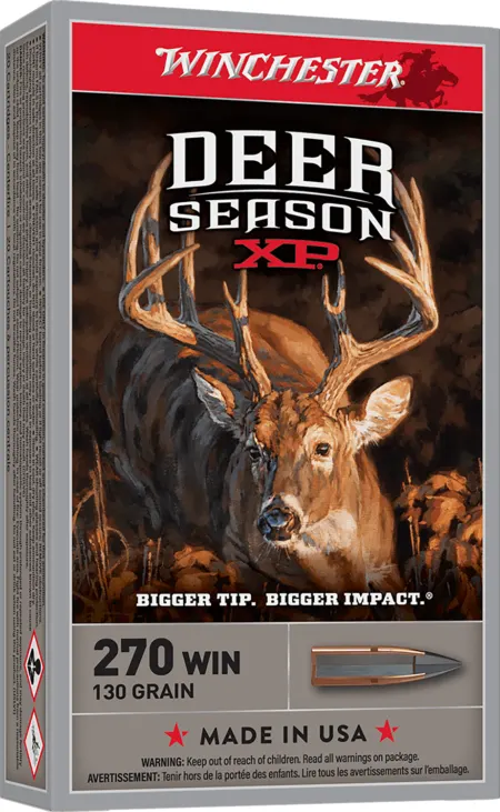 Winchester Ammo X270DS Deer Season XP 270Win 130gr Extreme Point 20 Per Box/10 Case