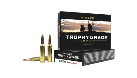 Nosler 60024 Trophy Grade  260Rem 130gr Nosler AccuBond 20 Per Box/10 Case