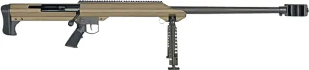 Barrett 13272 M99  416 Barrett 1rd 32" Heavy Barrel, Flat Dark Earth Cerakote Aluminum Receiver, Flat Dark Earth Fixed Synthetic Stock w/Sorbothane Recoil Pad, Manual Safety, Optics Ready