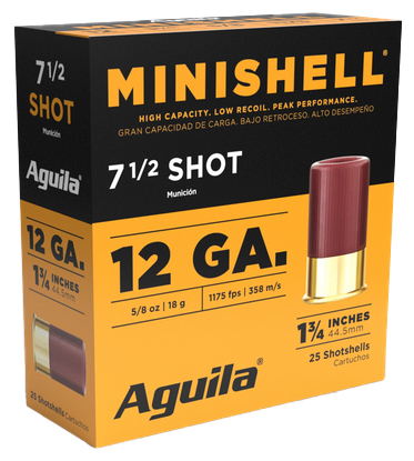 AGU MINISHELL 12GA 1.75 5/8OZ #7.5 25/10