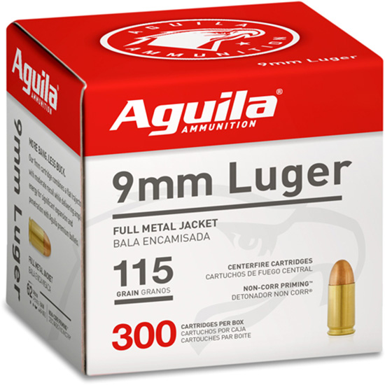 AGU 9MM 115GR FMJ BULK PACK 300/4